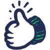 Illustration of a thumbs up